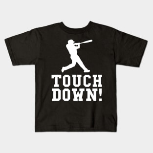 Funny Touchdown Baseball Football Sports Gift Kids T-Shirt